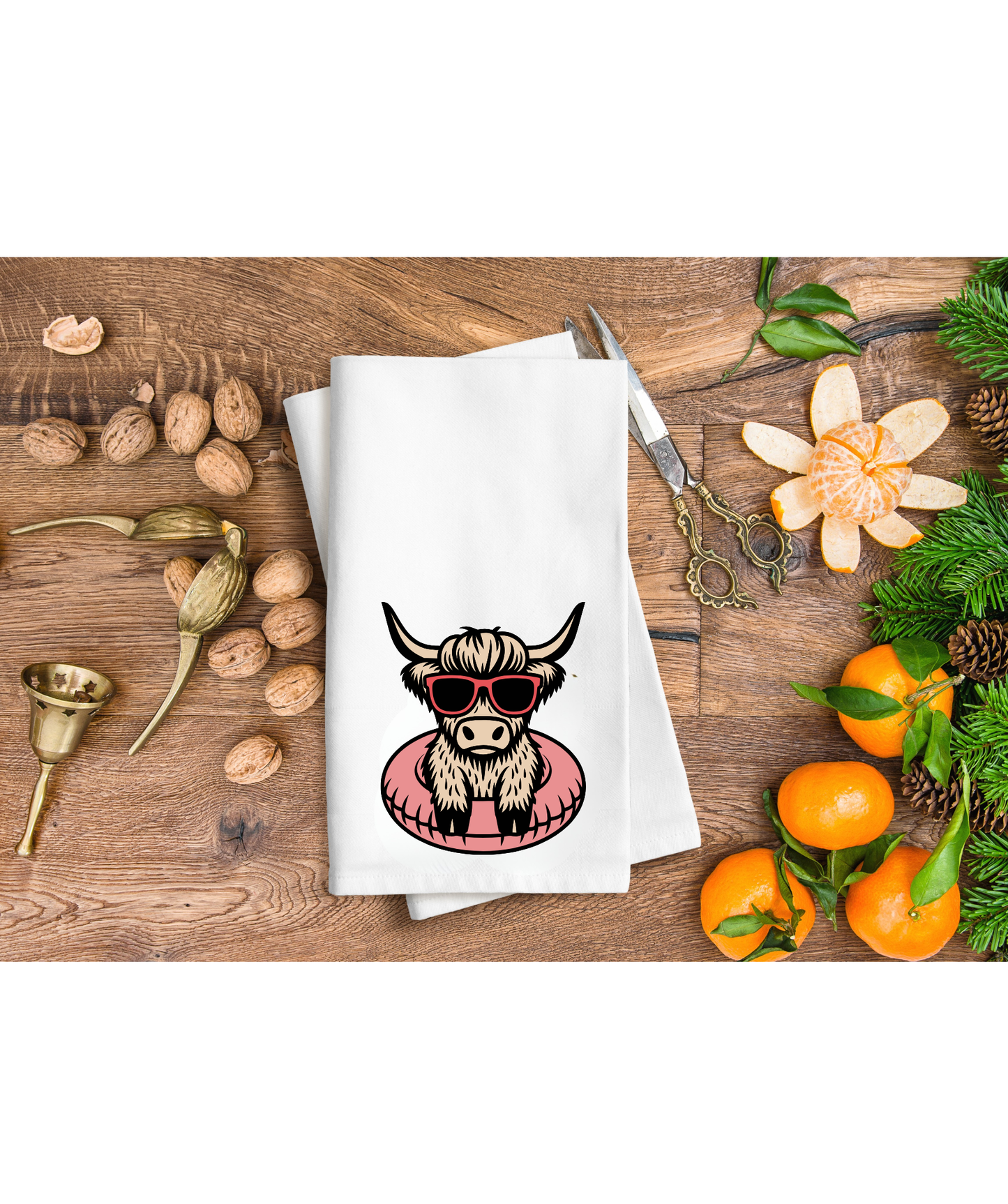 cool cow hand towel