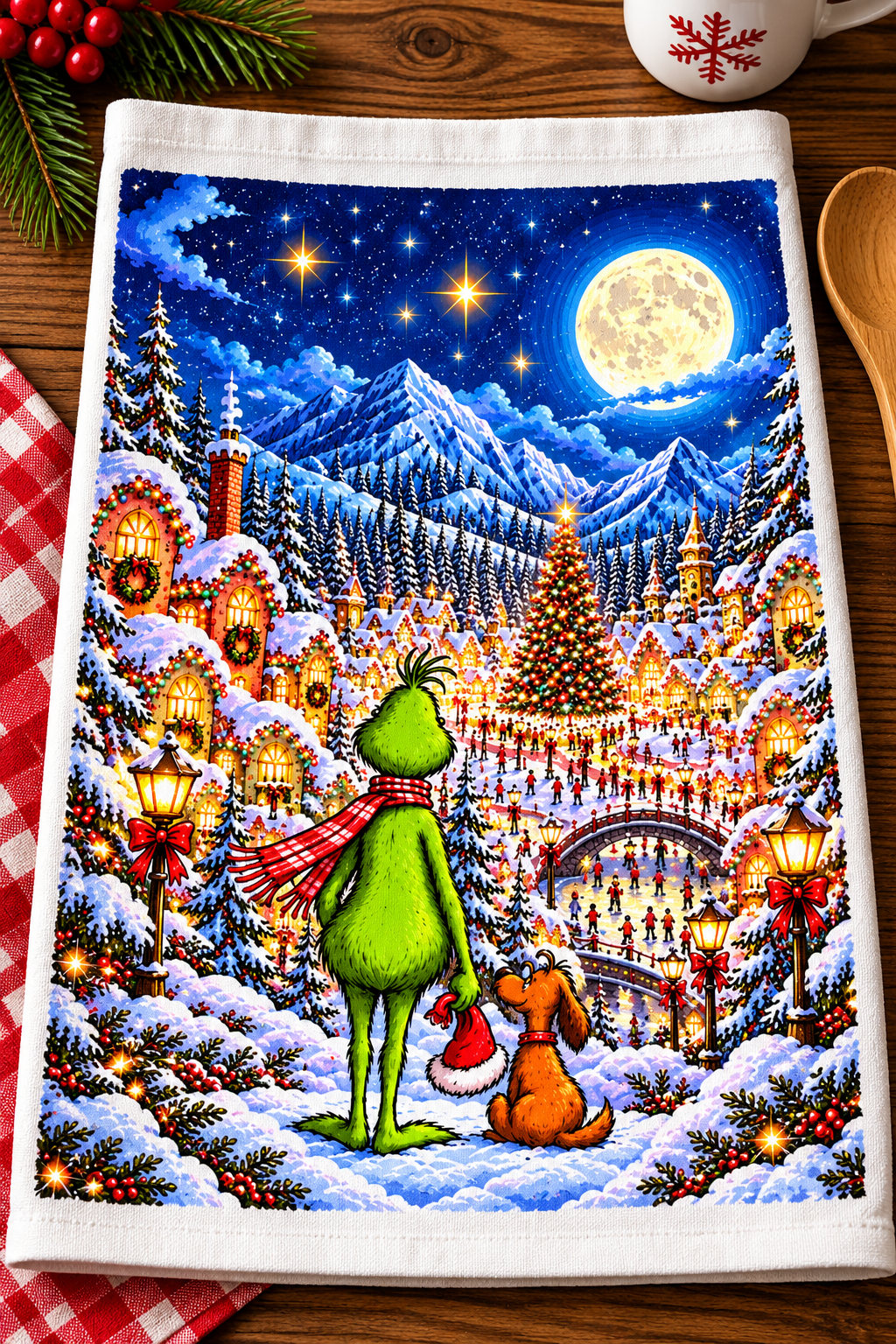 The Green Guy and Max Hand Towels