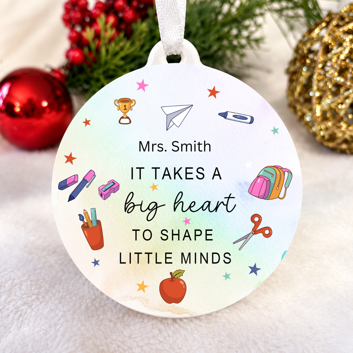 Teacher Supplies Teacher Ornament