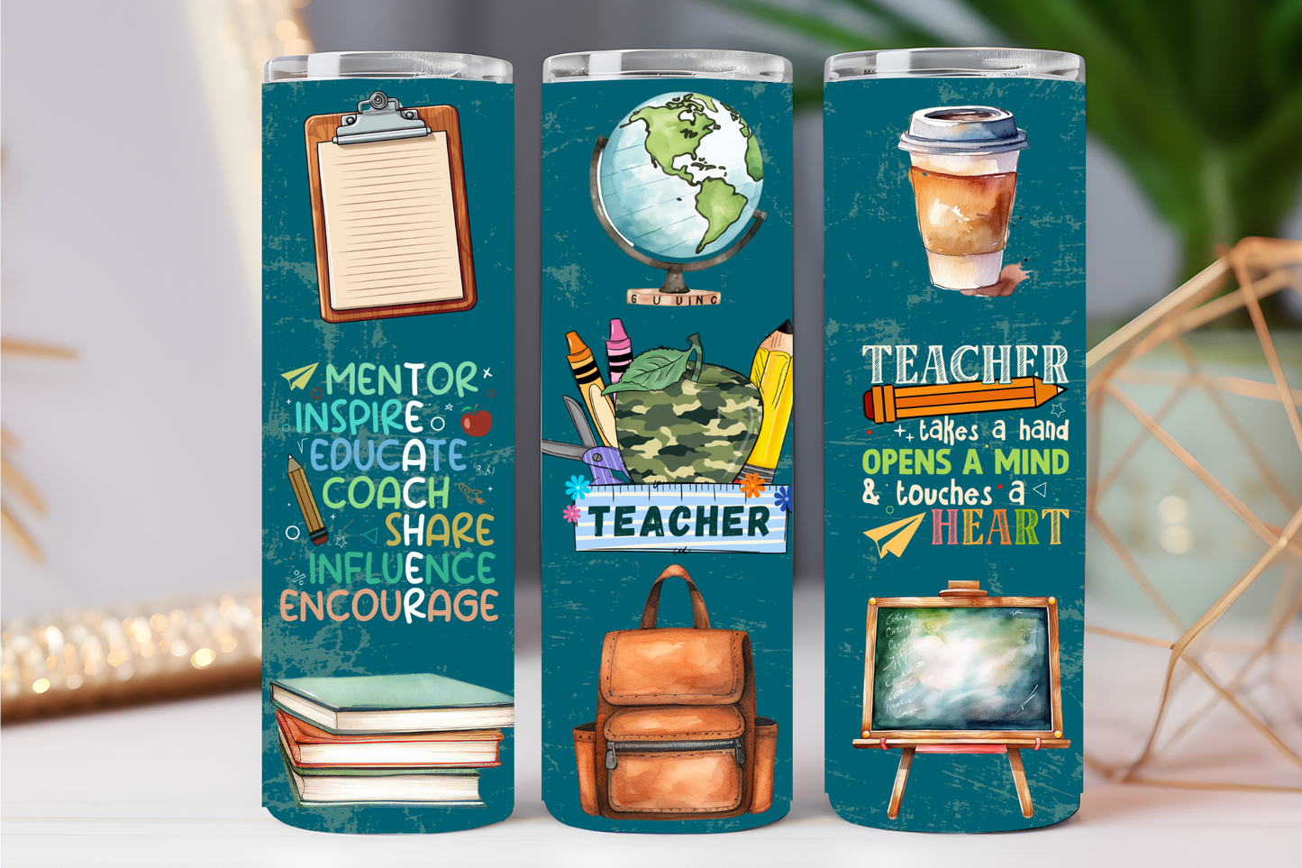 Blue teacher 20 oz tumbler