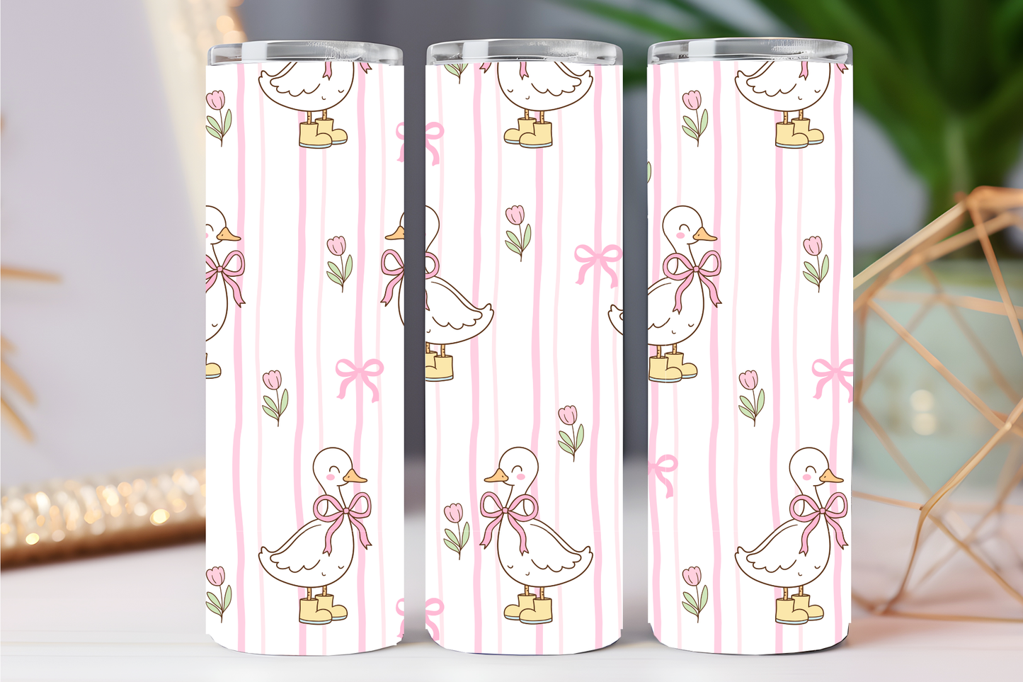 Pretty in pink 20 oz tumbler