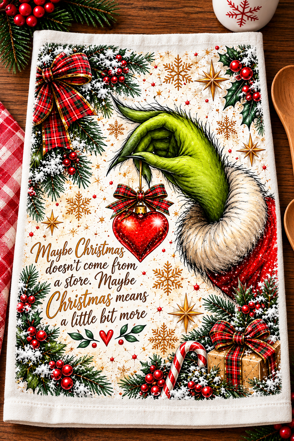 Christmas Means A Little Bit More Hand Towel