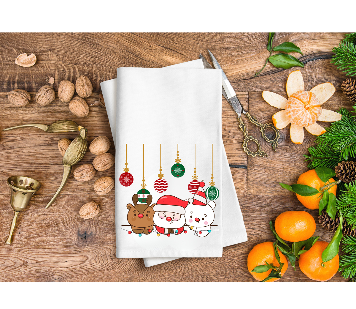 Cutie Christmas hand towel