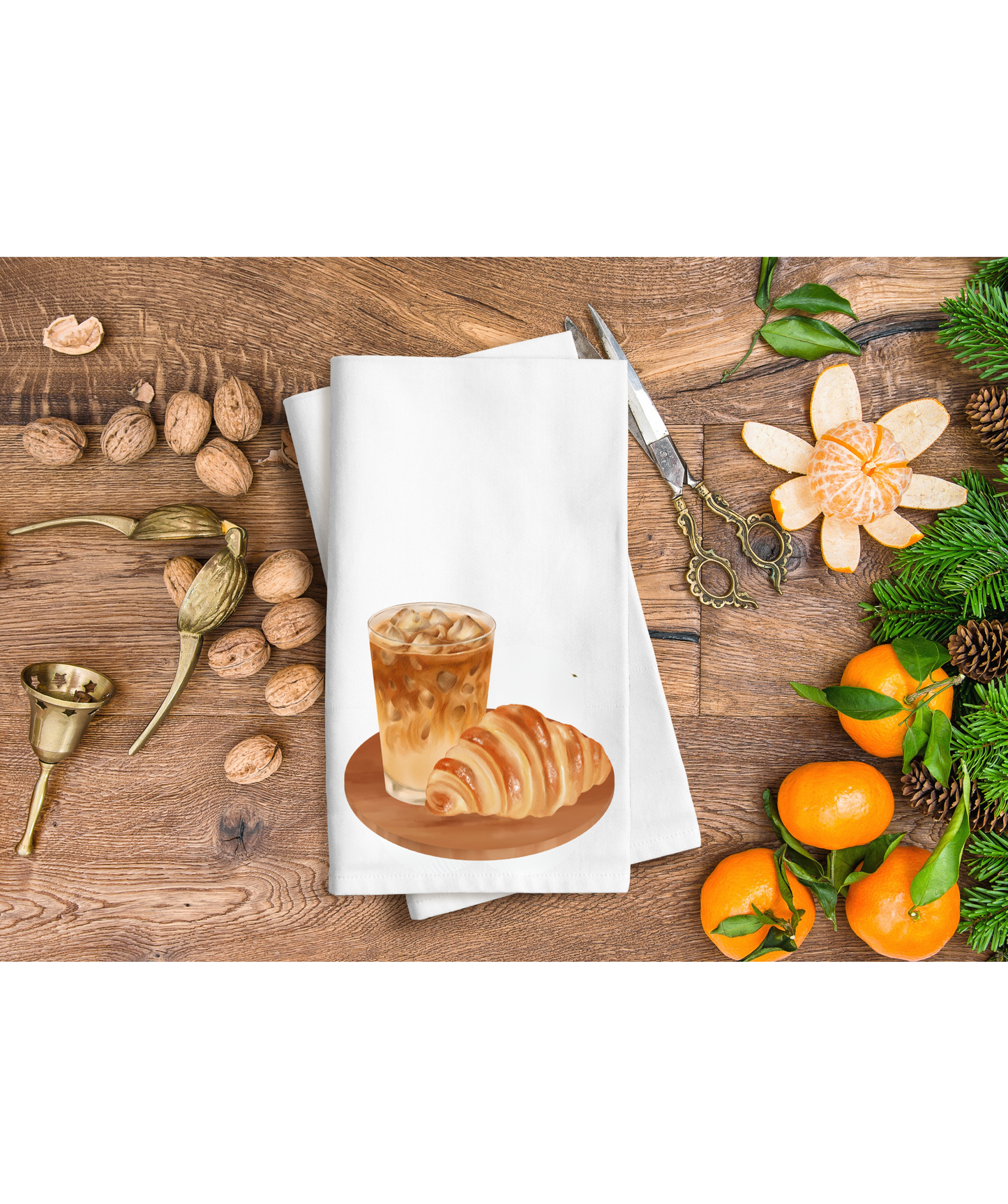Coffee and a treat hand towel