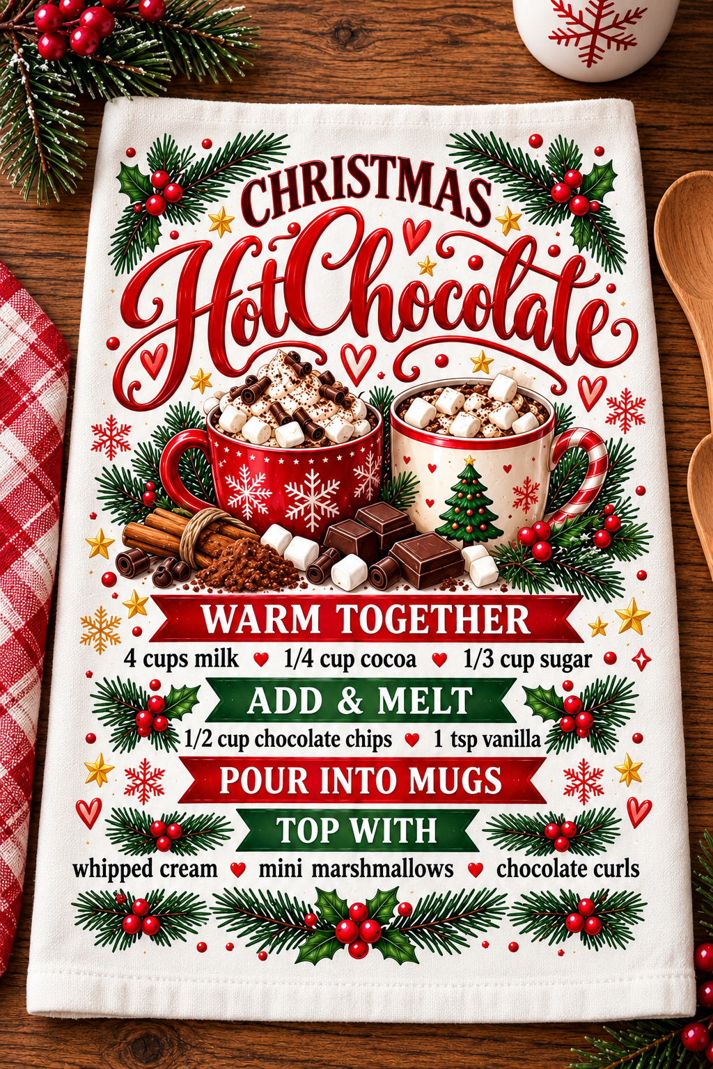 Hot Chocolate Hand Towel