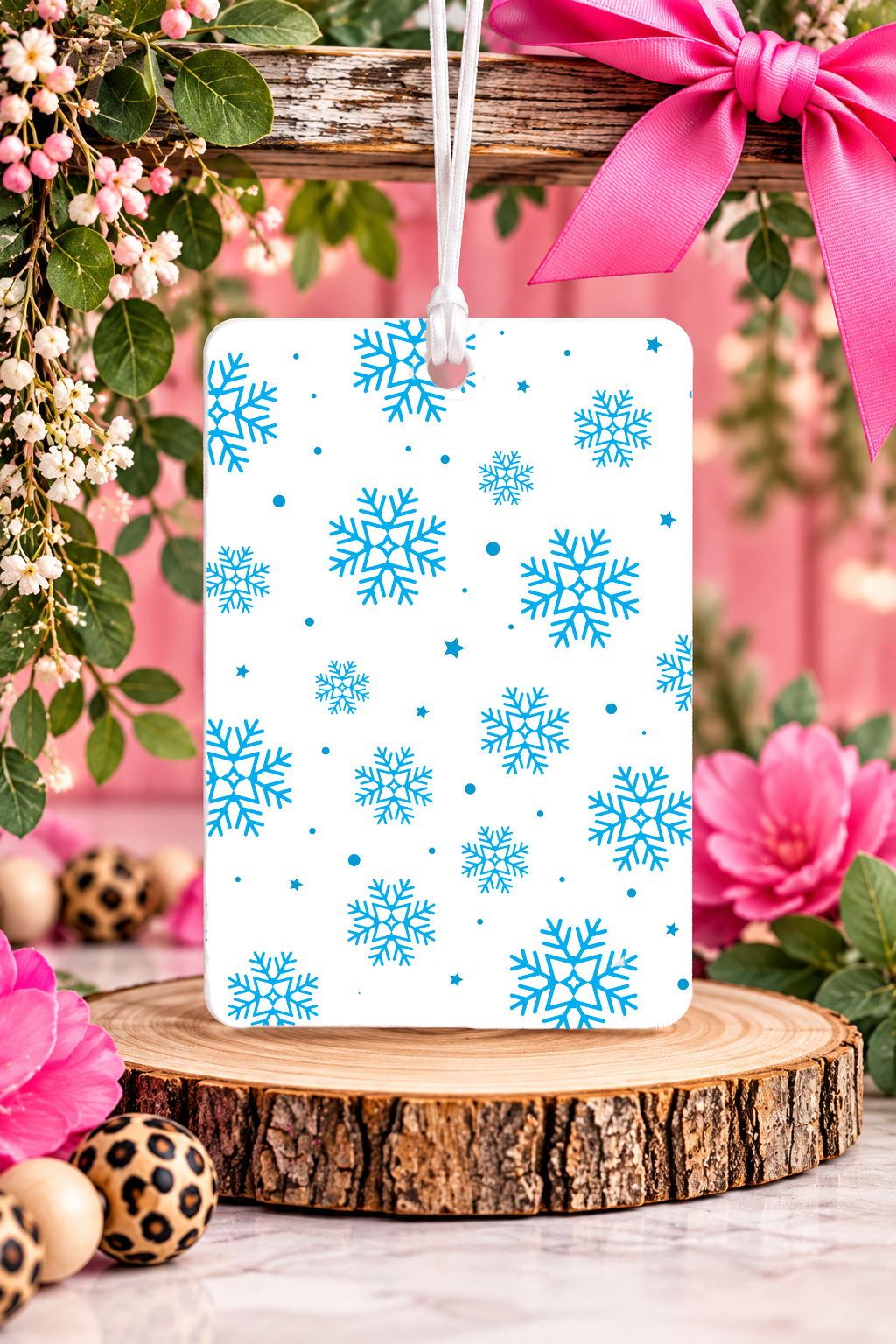 Snow Flake Sublimated Freshie