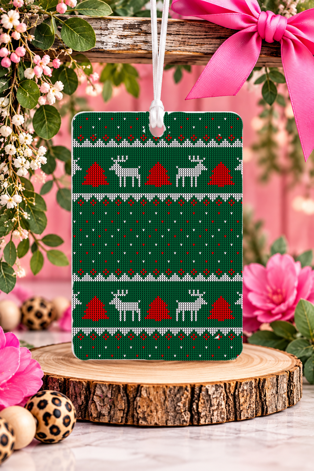 Christmas Reindeers Sublimated Freshies
