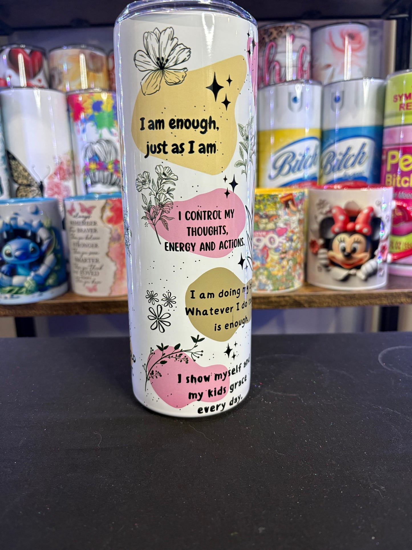 Mommy reminders 20 oz tumbler