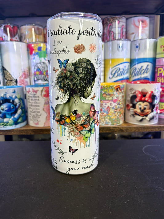 Positive girl 20 oz tumbler