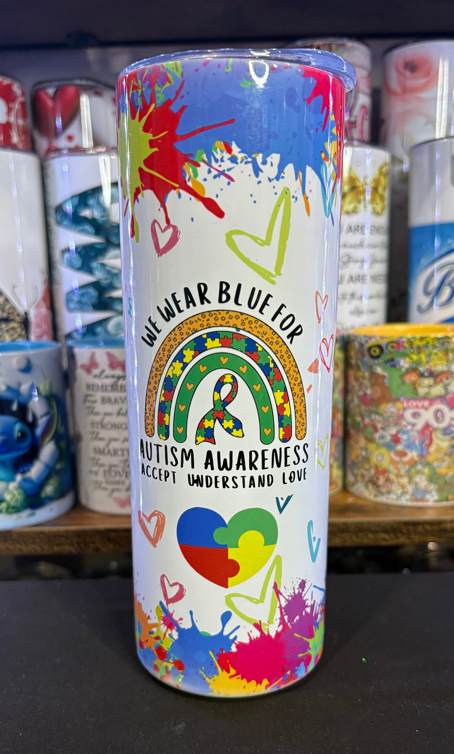 Autism Mama 20 oz tumbler