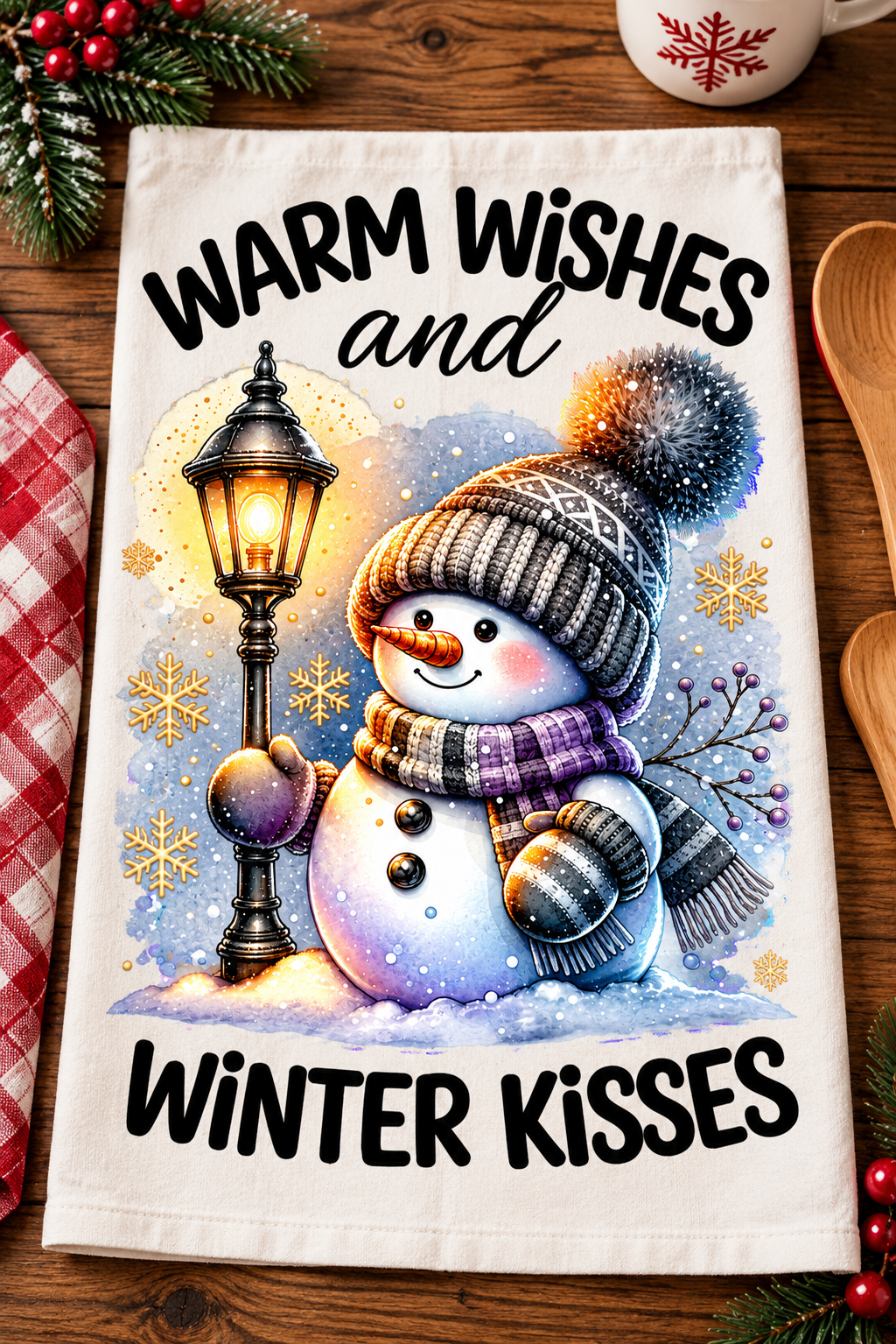 Winter Kisses Hand Towel