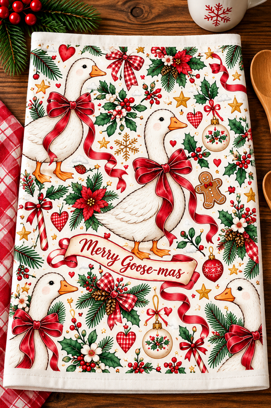 Merry Goose- Mas Hand Towels