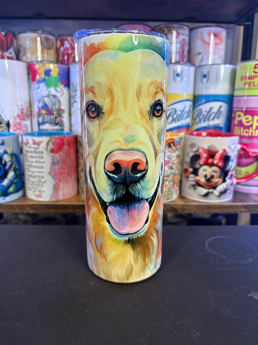Gloden rainbow 20 oz tumbler