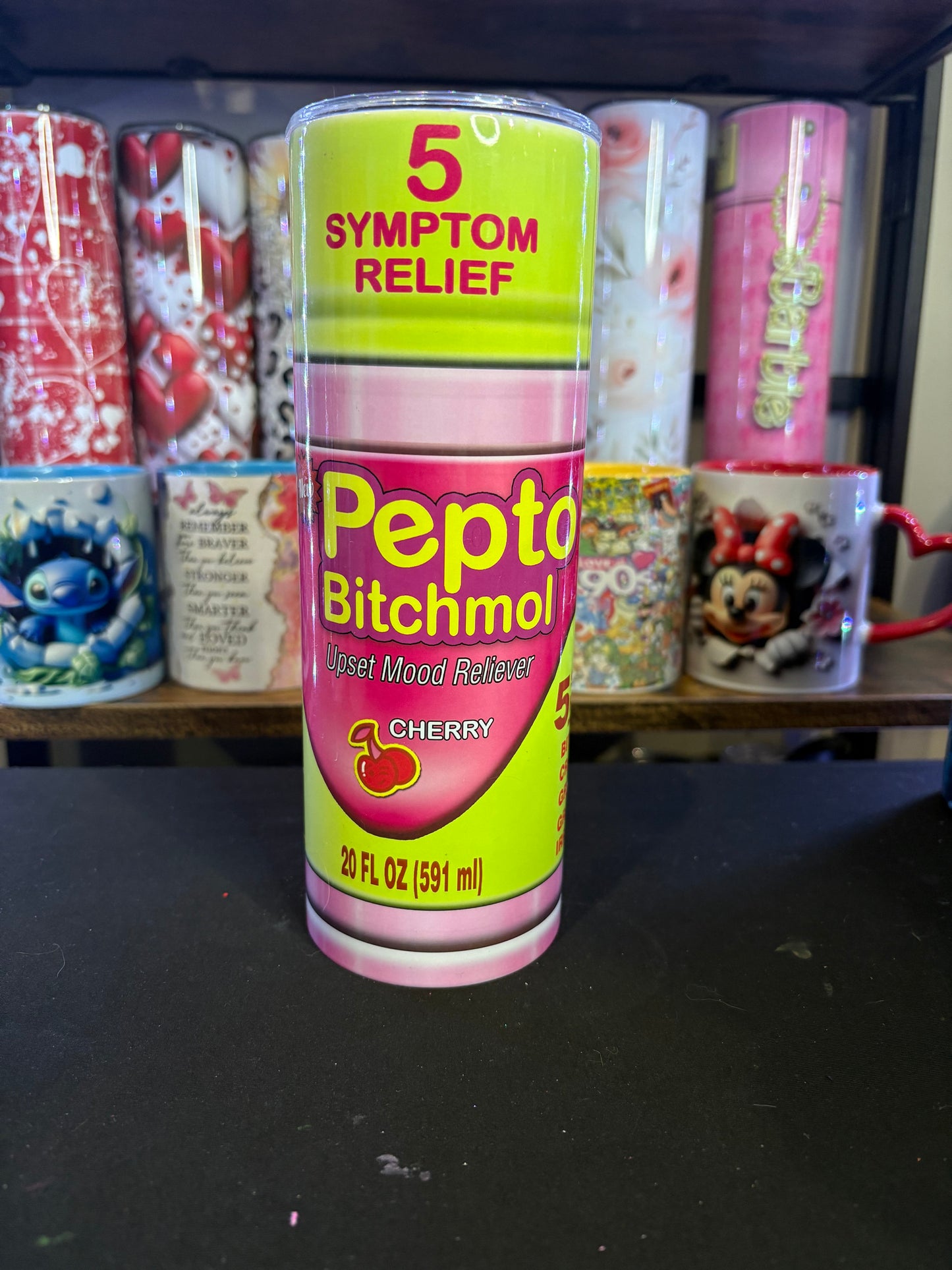 "Pepto Bitchmol" 20 oz tumbler