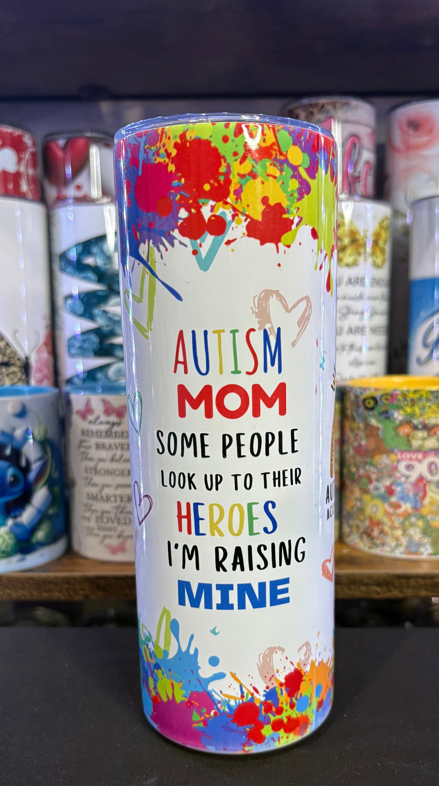 Autism Mama 20 oz tumbler