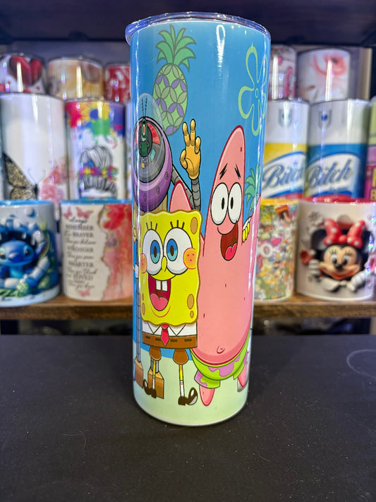 Spongebob and friends 20 oz tumbler