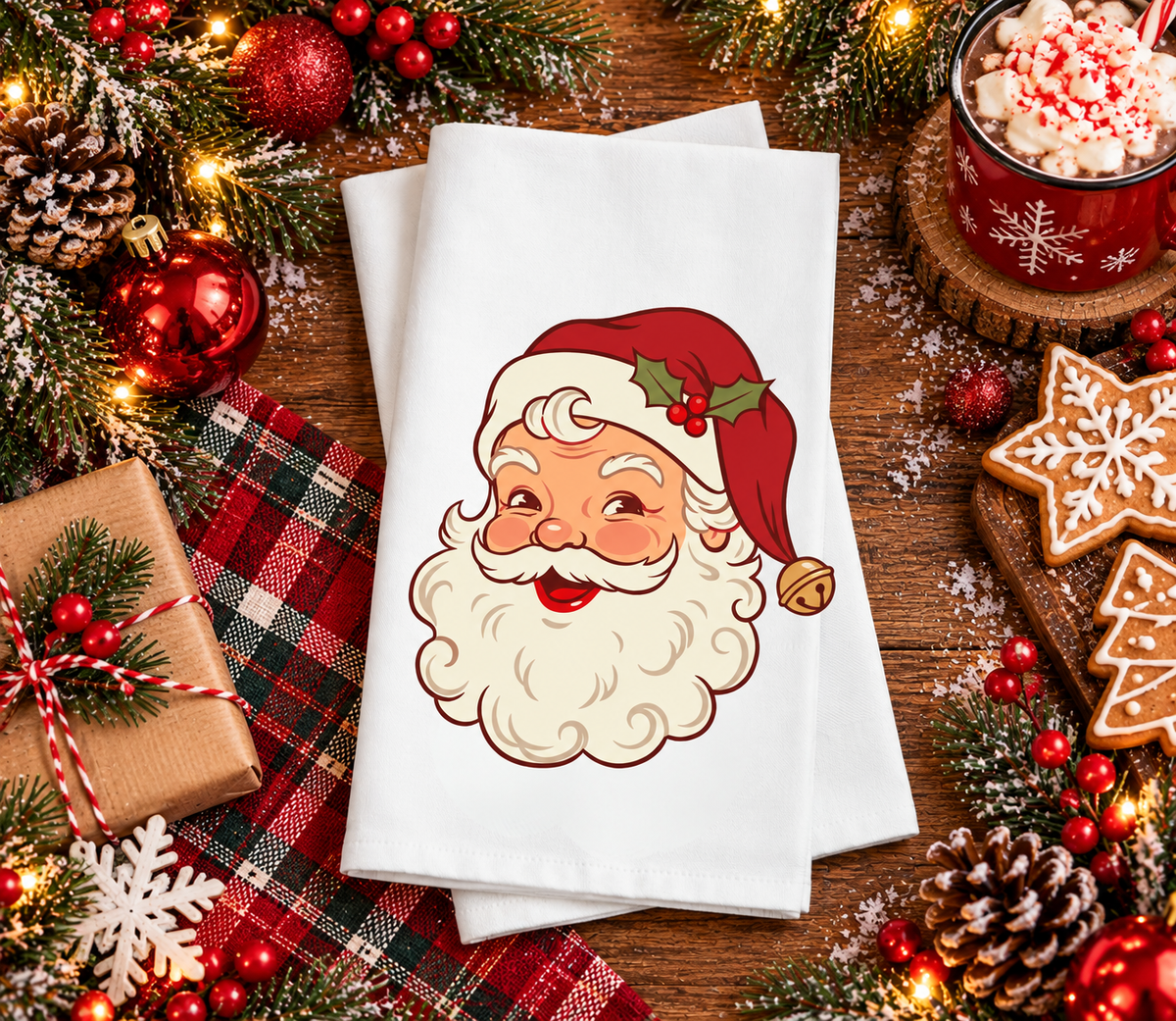 Santa hand towel
