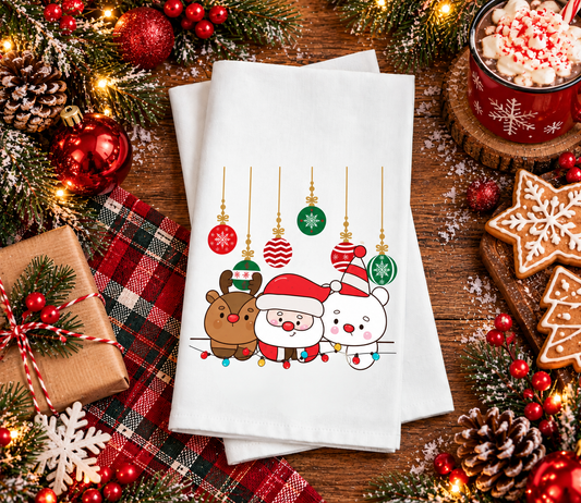 Cutie Christmas hand towel