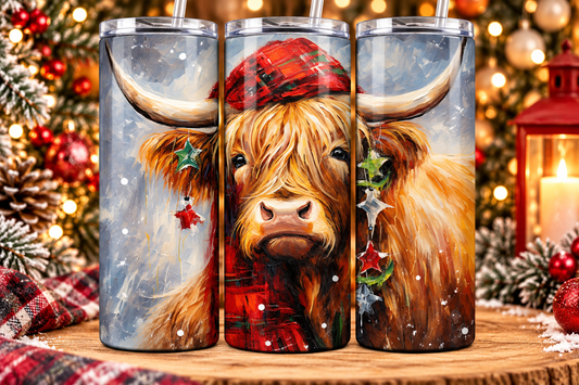 Festive Cow 20 Oz Tumblers