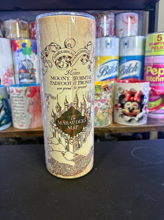 Marauders map Harry Potter 20 oz tumbler