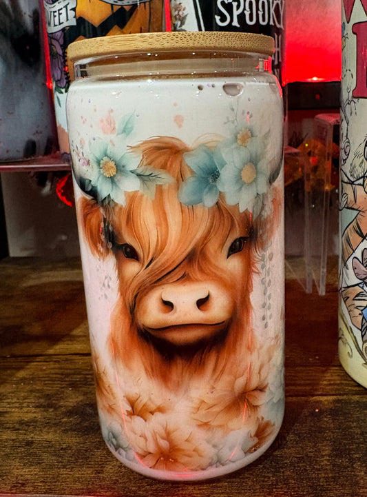 Glass Cow Snowglobe