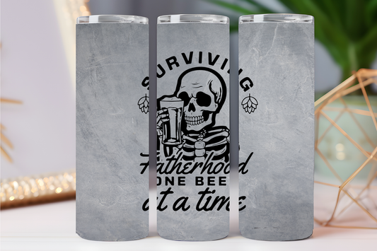 Surviving one Beer at a time 20 oz tumbler