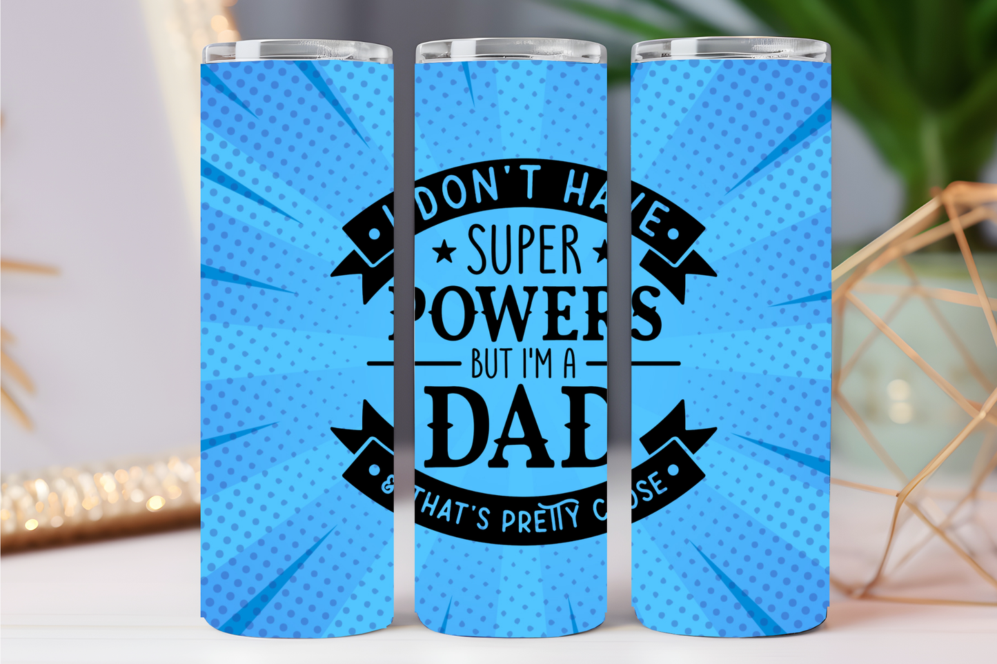 Super power Dad 20 oz tumbler