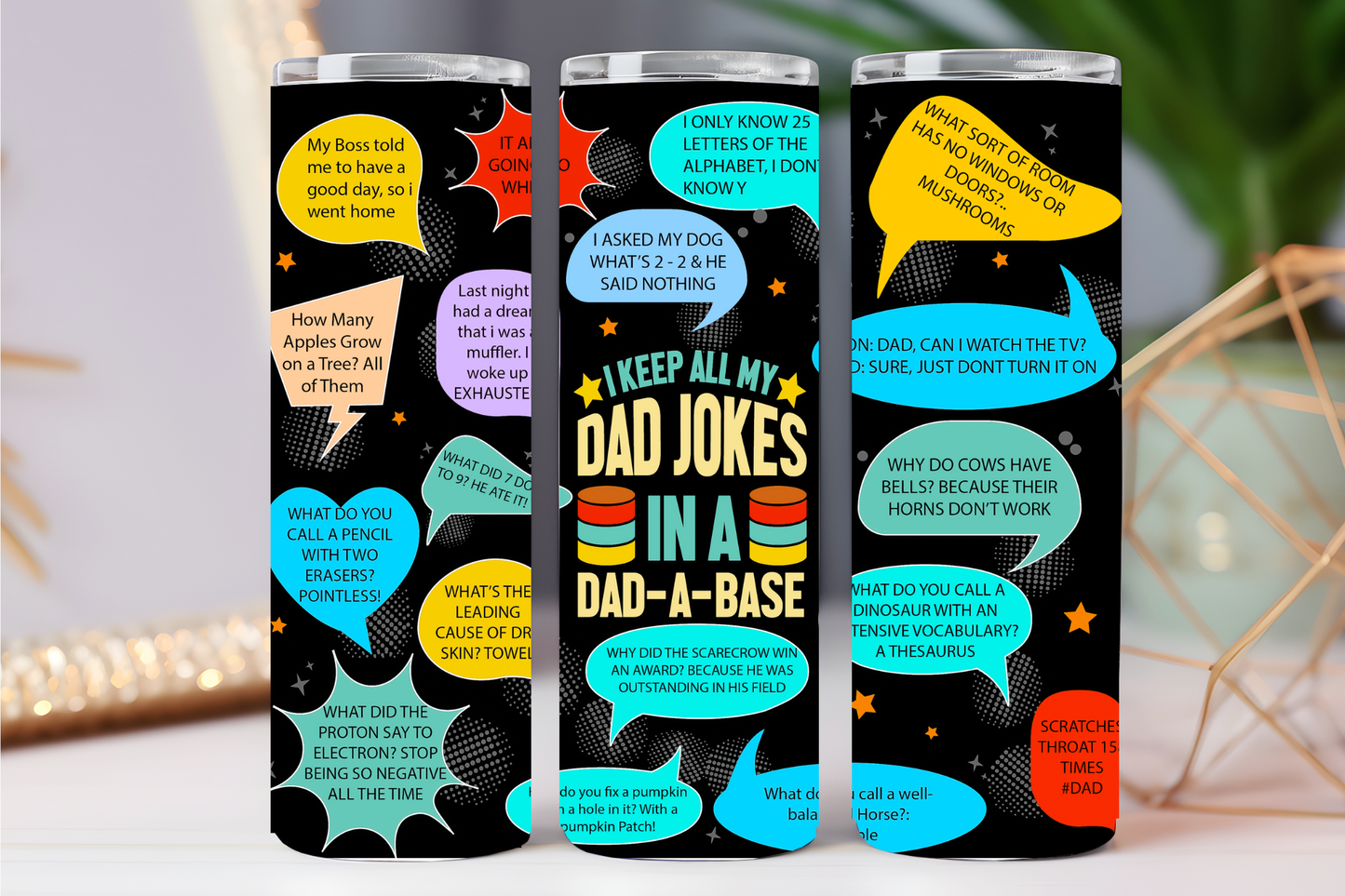 Dad jokes 2 20 oz tumbler