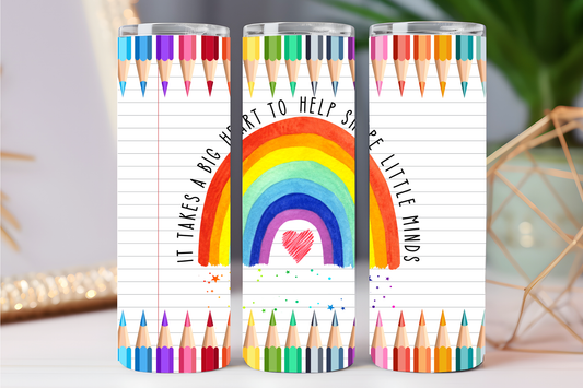 It take a big heart 20 oz tumbler