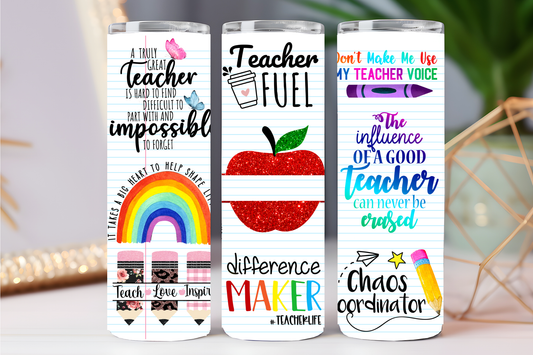 positive affirmation  custom teacher 20 oz