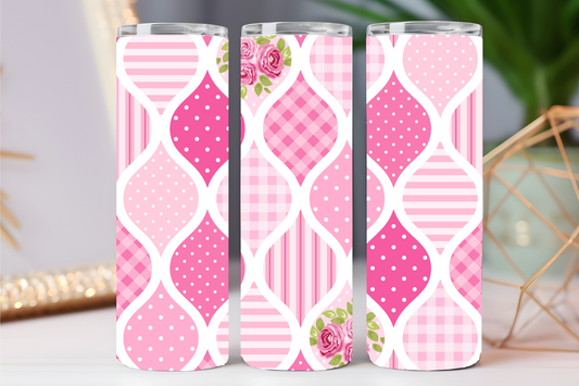 Pink swirls 20 oz