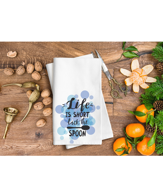 Lick the spoon hand towel