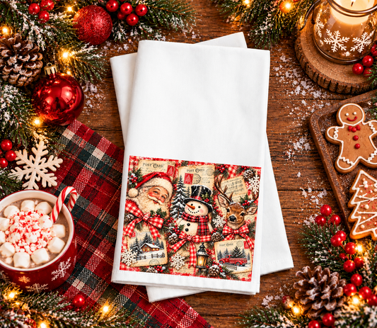 Post Card Hand Towel