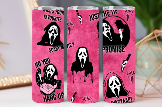 Ghost face 20 oz tumbler