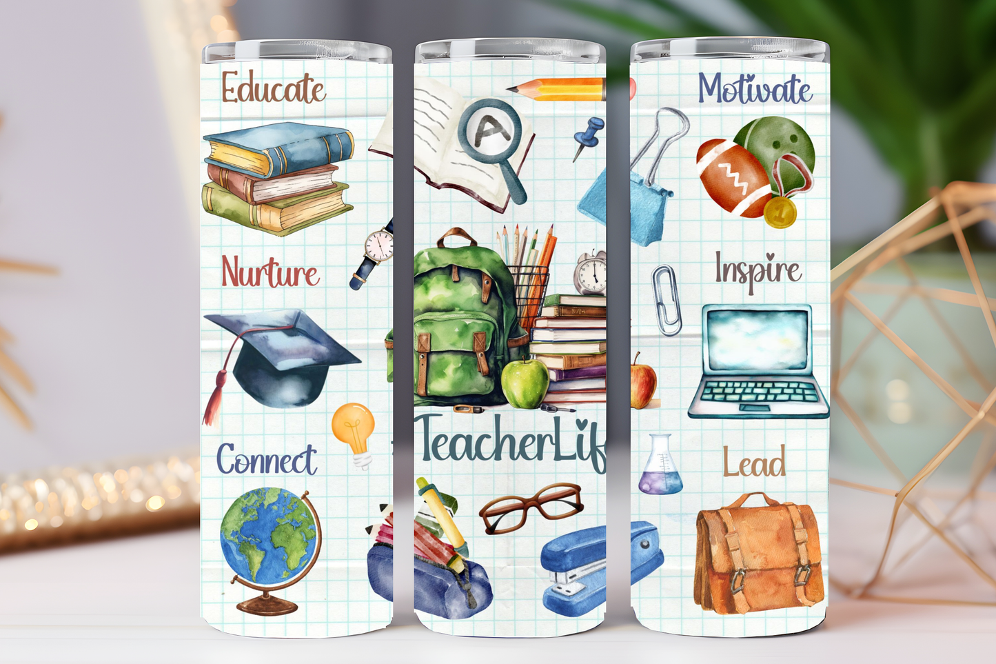 Teacher life 20 oz tumbler