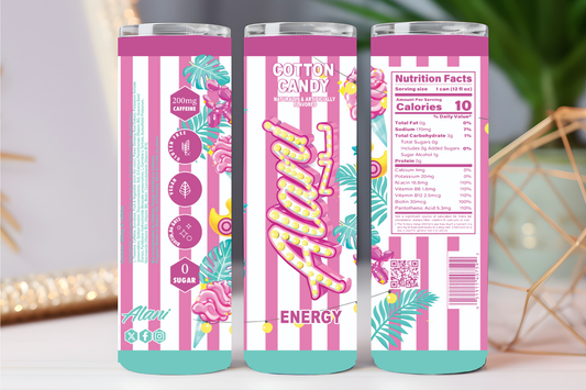 "Cotton candy Alani" 20 oz tumbler