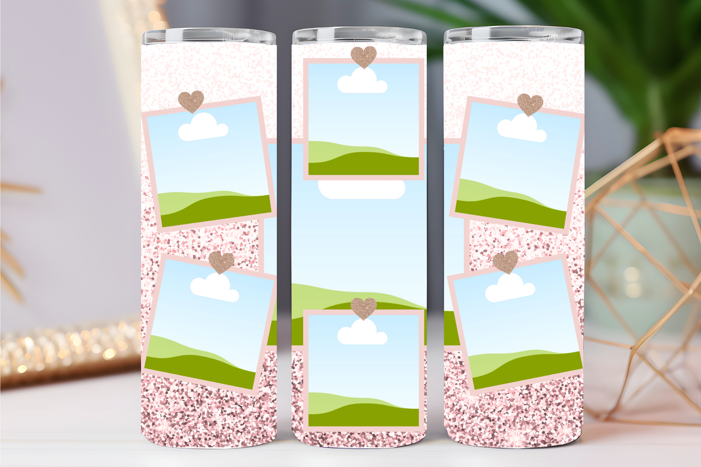 Pink Ombre 20 oz tumbler