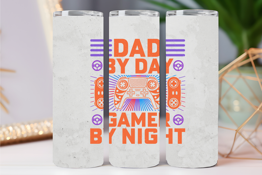 Dad by day.. Gamer by night 20 oz tumbler