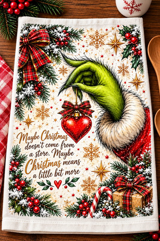 Christmas Means A Little Bit More Hand Towel