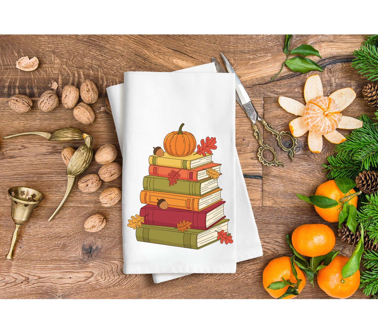 Books and pumpkins