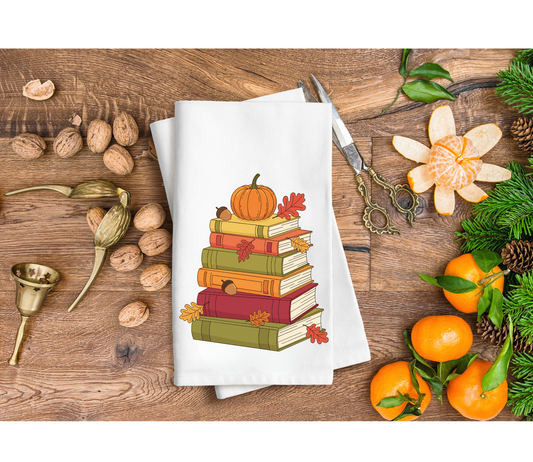 Books and pumpkins