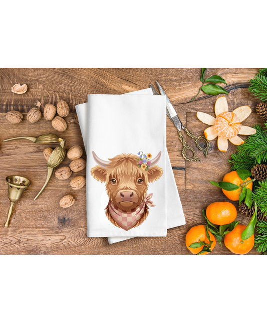 Cow Hand Towel
