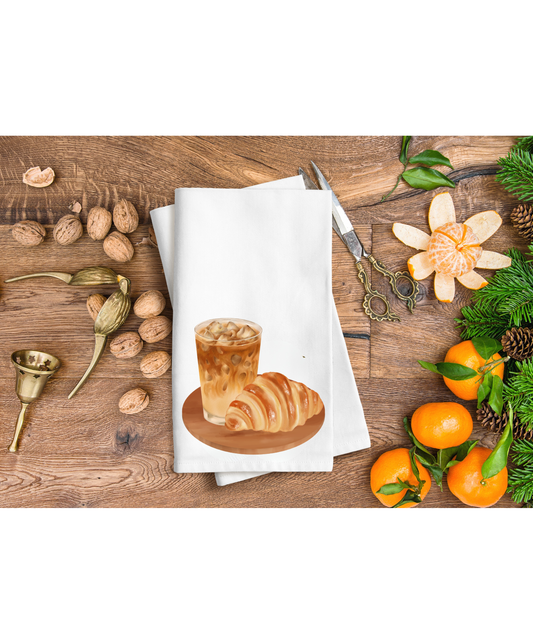 Coffee and a treat hand towel