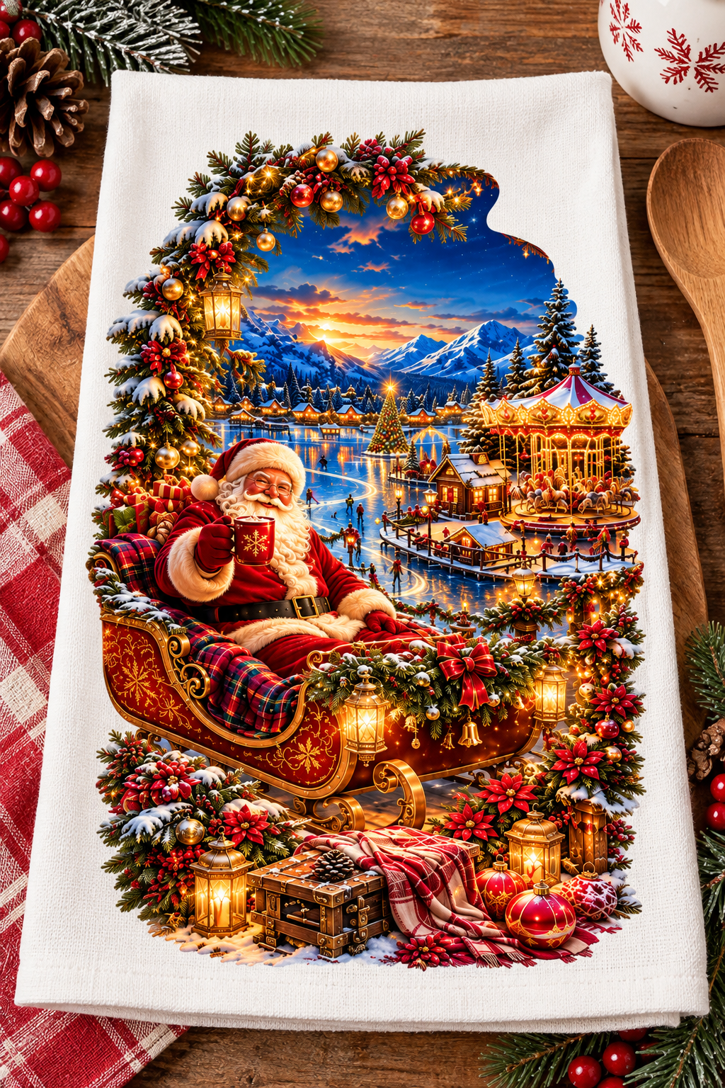 Christmas Night Hand Towel
