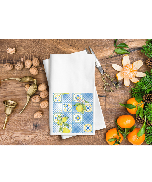Lemons and prints Hand Towel