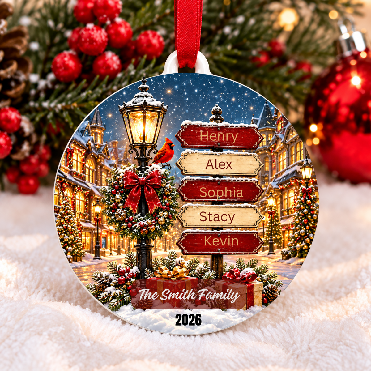 Little Town Custom Ornament